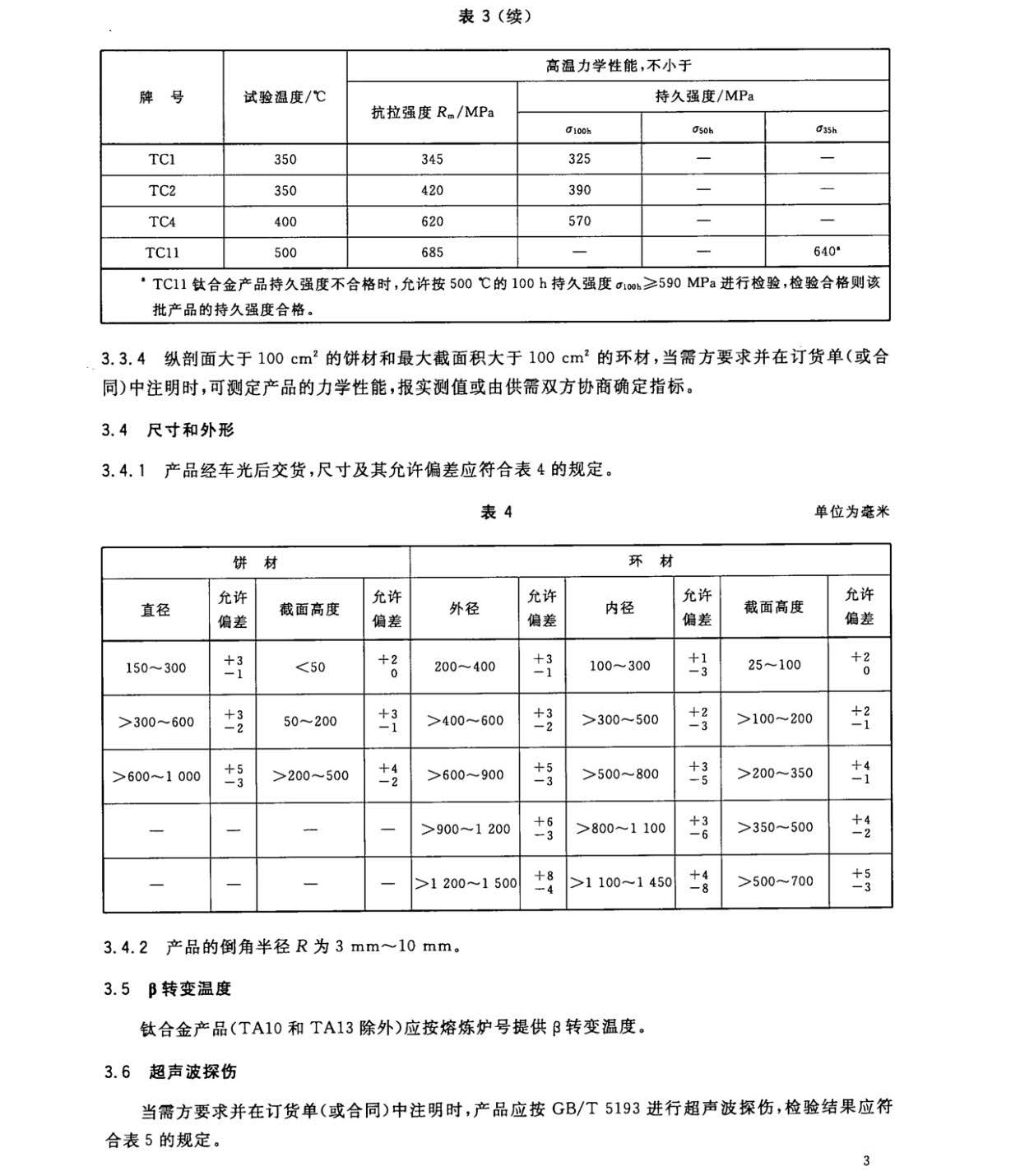 鈦及鈦合金餅和環國家標準 GB/T 16598-2013